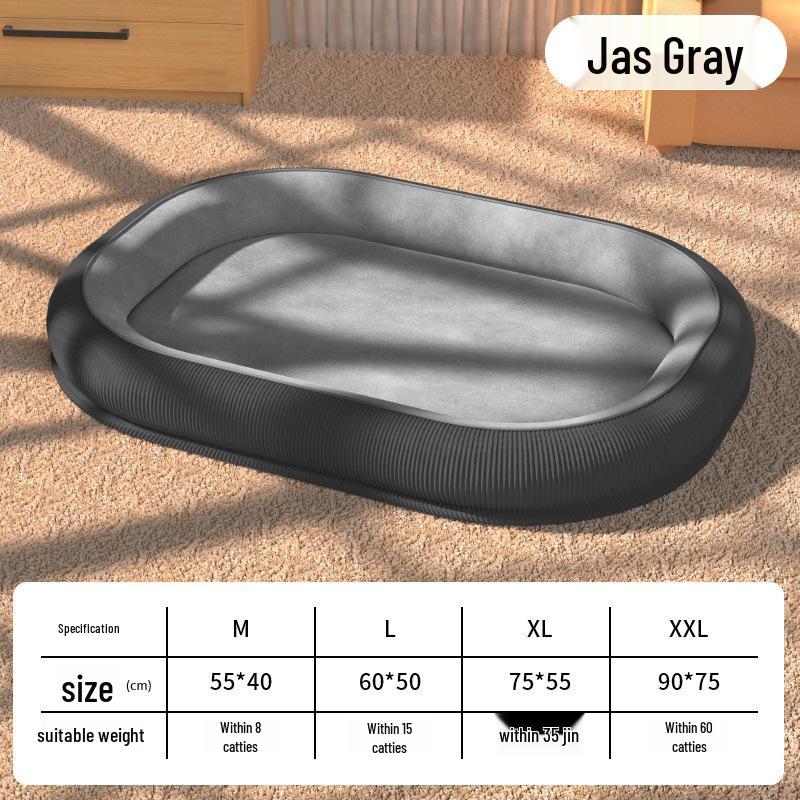 Four Seasons Pet Nest: Removable, Washable Dog & Cat Bed with Cushion, Ideal for Winter Warmth