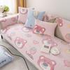 Sofa Cushion Winter Cartoon Non-Slip Cushion Cover Towel Cute Thickening Plush Sofa Cover