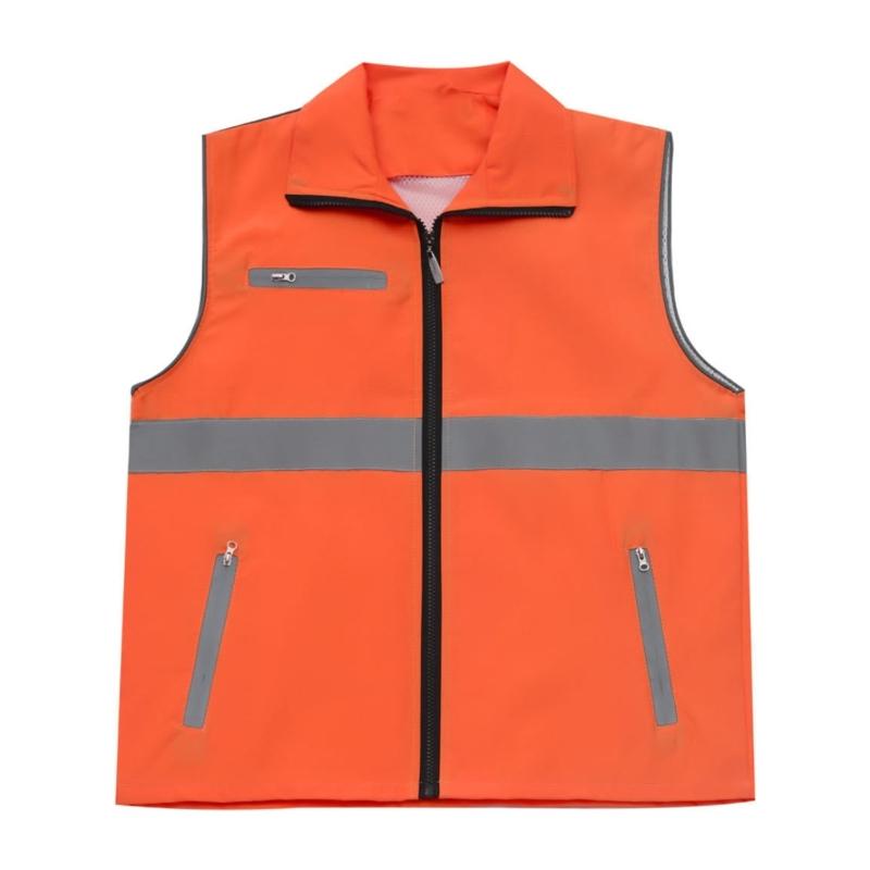 Reflective Vest Security Vest Unisex High Visibility Vest Security Workwear for Men Women Traffic Work Running