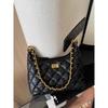 High-texture spring new versatile tote women's small fragrant wind rhombus chain bag single shoulder crossbody portable large bag