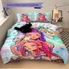 3pcs KPOP Demon Hunters Bedding Set Down Comforter Cover and Pillowcases, Suitable for Guest Room Home Decoration All Seasons(No Insert) S0819029