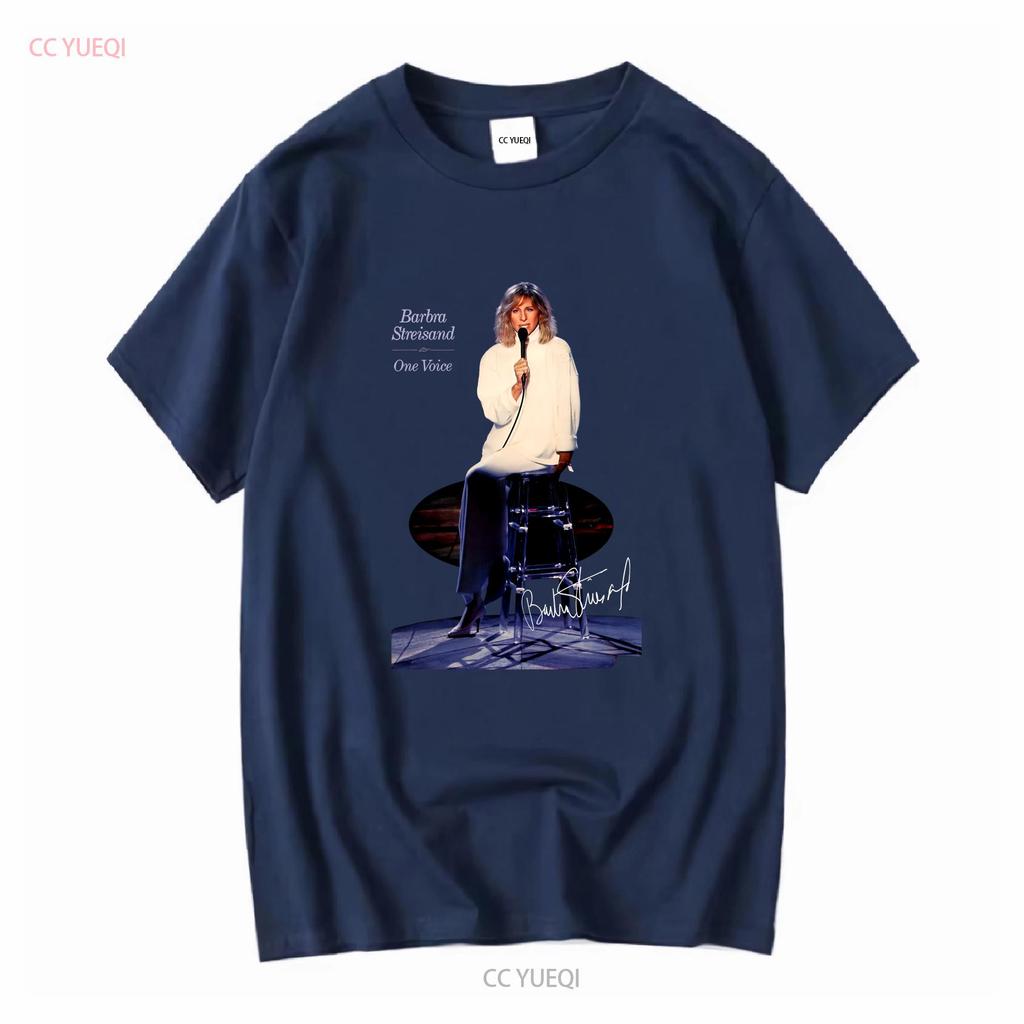 Barbra Streisand Signature For Man Woman Black All Size S 5XL T Shirt Vintage Washed Graphic Unisex Soft Breathable
