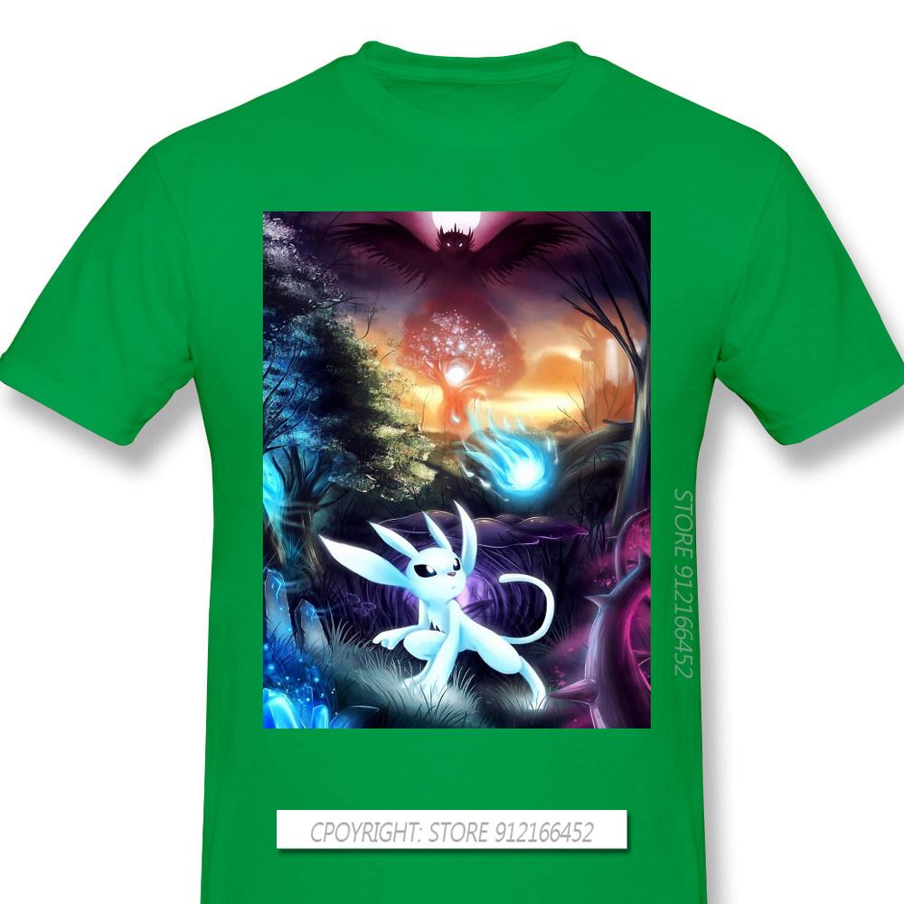 Wisps Chiffon Print 100 Cotton Funny T Shirts Ori And The Blind Forest Naru Gumo Kuro Game Unisex Fashion Streetwear