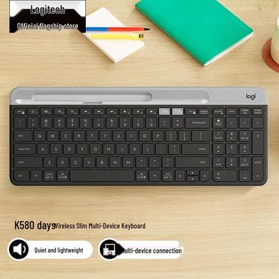 Logitech K580 Kabellose Bluetooth Ultra-Dünne Stille Tastatur