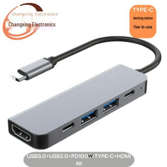 8-in-1 Type-C Hub: Multifunctional Card Reader & USB Network Expansion Dock