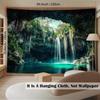 2D Waterfall Cave Backdrop for Photography & Live Stream