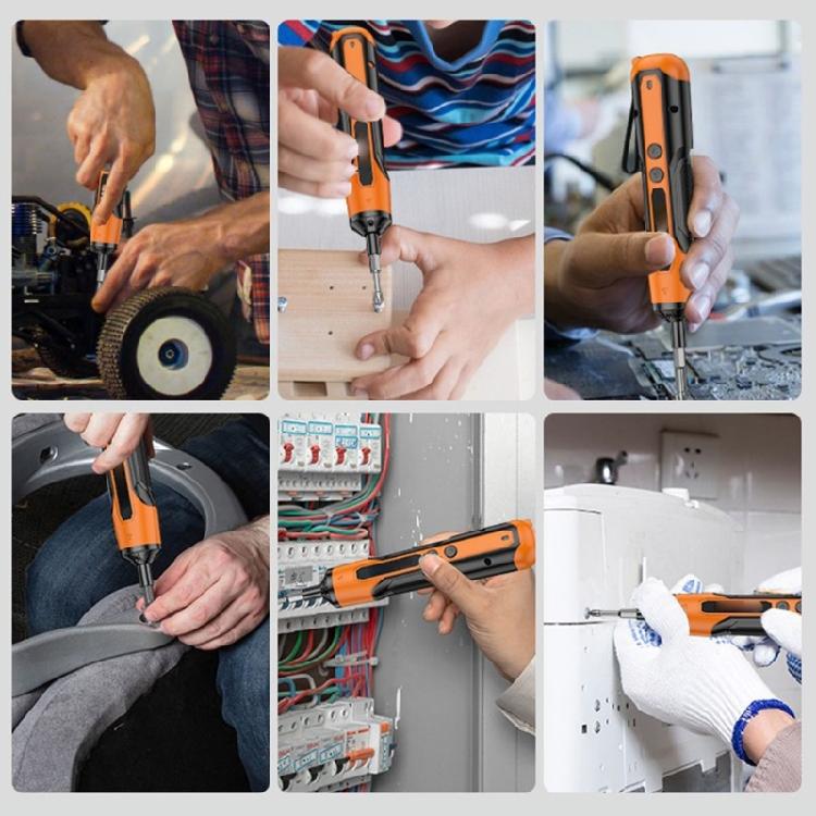 300g Lightweight Handheld Electric Screwdriver 3.7V Rechargeable Battery Reverse Switches Fit for Precise Assembly Tasks