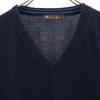 loro piana Made In Italy Long Sleeve V Neck Sweater 50 Navy Knit Men's Used