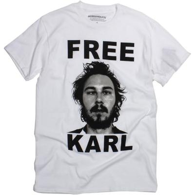 RIPPLEJUNCTION Ripple Junction Workaholics Free Karl Adult T-Shirt 2XL White