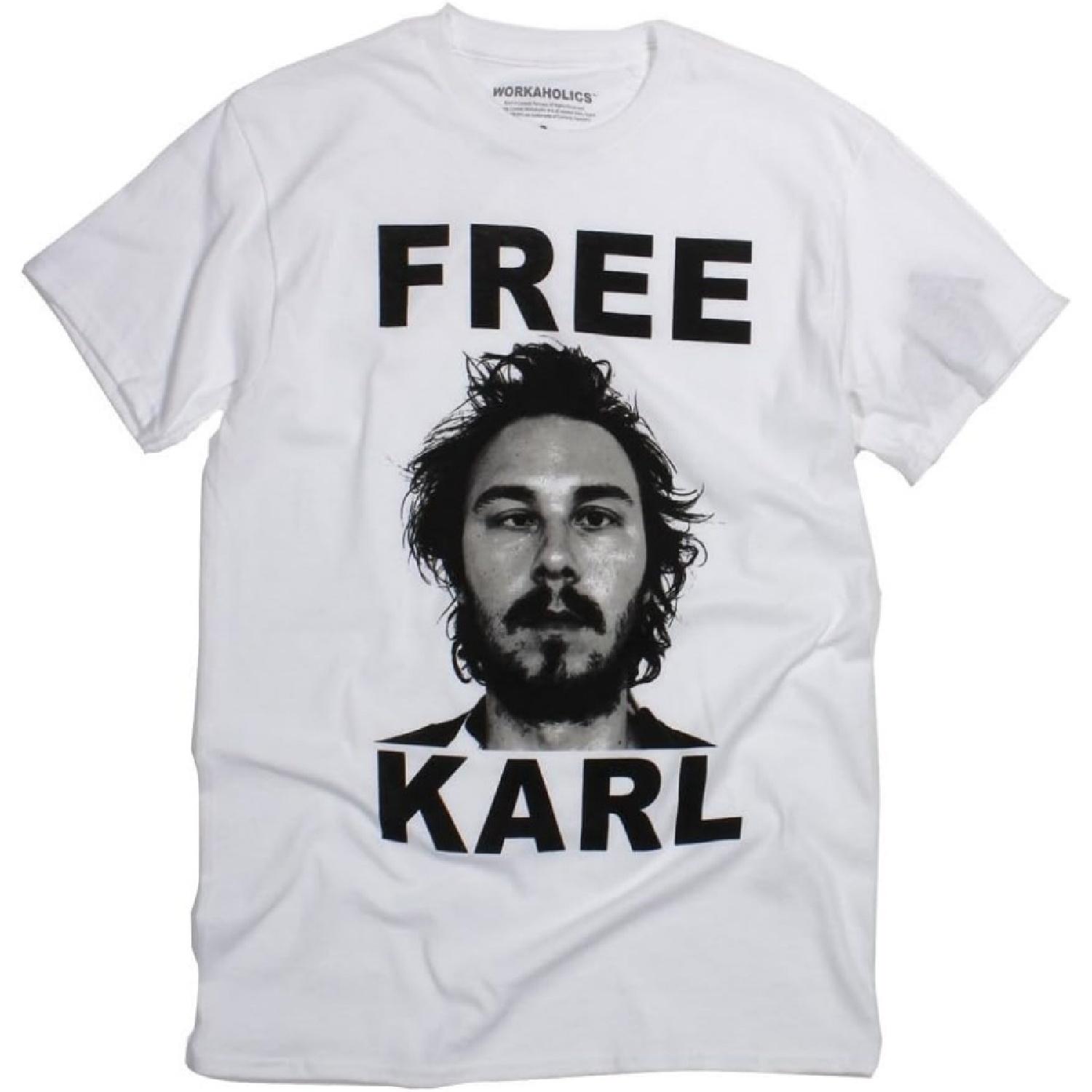 RIPPLEJUNCTION Ripple Junction Workaholics Free Karl Adult T-Shirt 2XL White S
