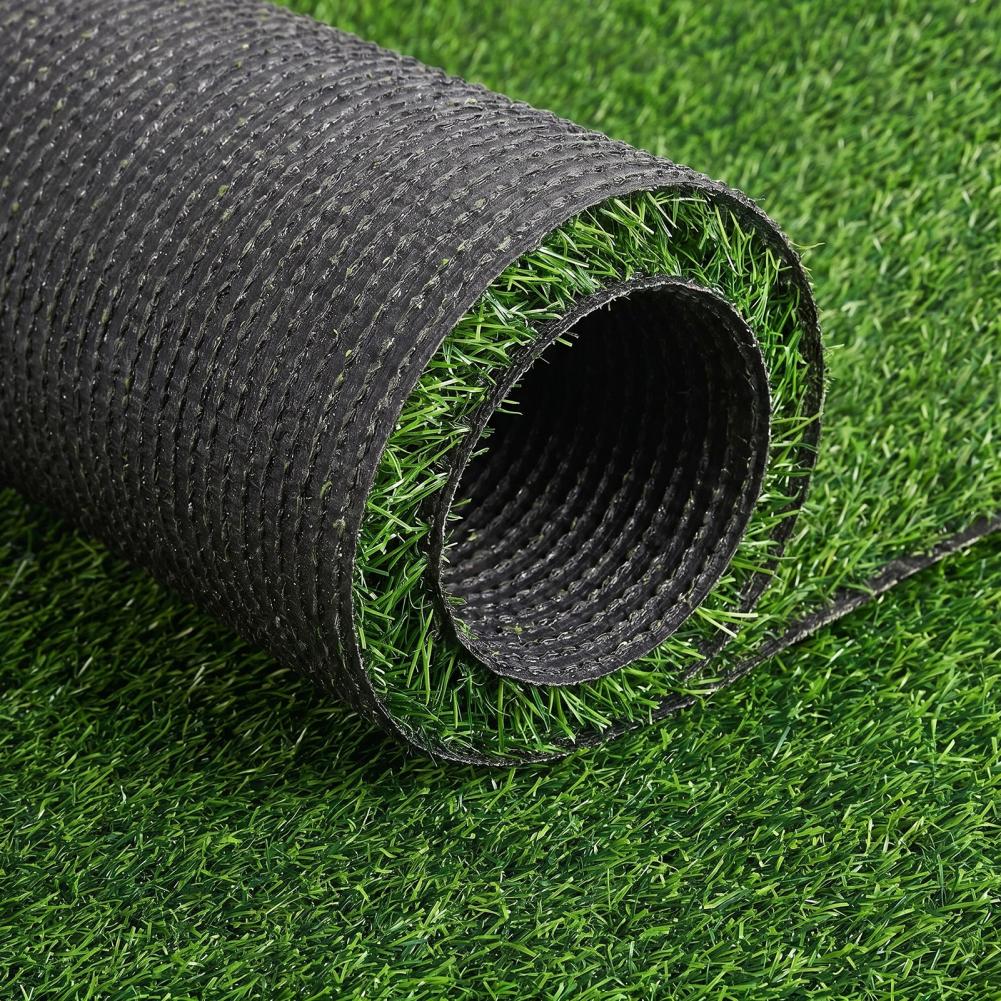 Large Artificial Grass Turf Rug, DIY Size Synthetic Grass Mat for Dogs, Drainage Holes Fake Grass Lawn for Indoor Outdoor