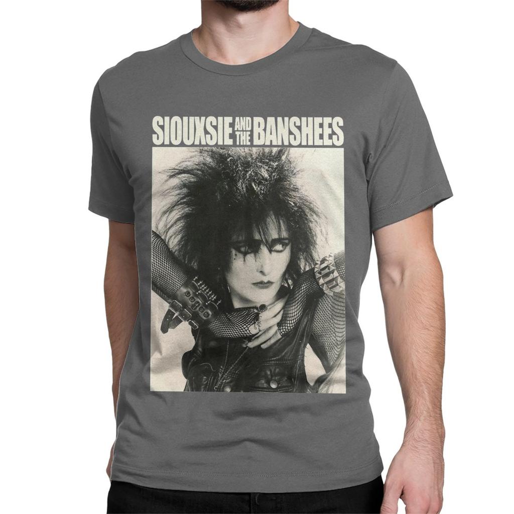 Siouxsie Sioux Music Rock Band T Shirt for Men Women Cotton Vintage T-Shirt Siouxsie And The Banshees Tees Short Sleeve Clothes