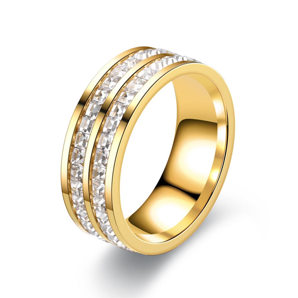 

Gypsophila Zircon Diamond Couple Ring – Trendy Douyin Style Accessories for Women Size 11