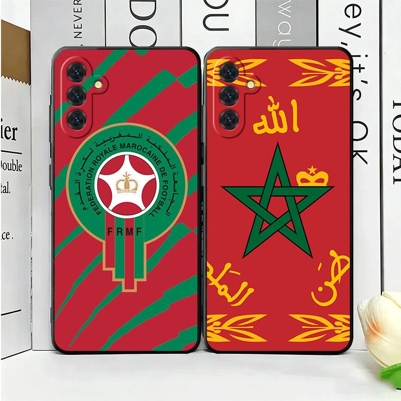 Morocco Flag Soft Phone Case for Samsung A17 A37 A57 A16 A26 A36 A56 A15 A25 A35 A55 A14 A24 A34 A54 A13 A23 A33 A53 A52 A12