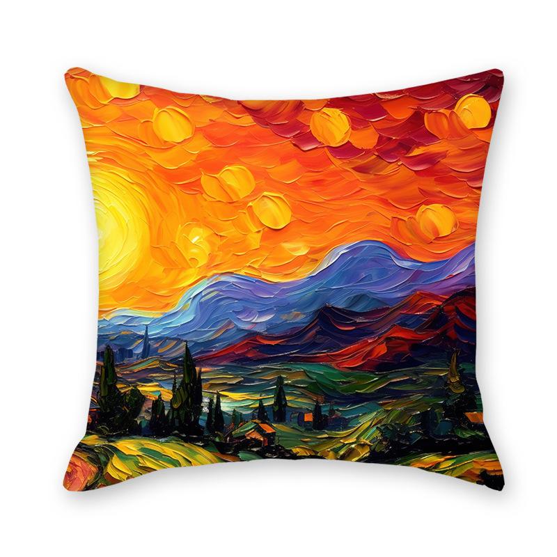 Neue Abstrakte Sternenhimmel Zuhause Sofa Lendenkissenbezug Bettseite Sofa Imitation Superweicher Lendenkissenbezug