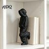 Home Office Decor Thinker Figurine 3D Printed Sweatsuit Man Statue for Eco-friendly Gift Idea Desk Bookshelf Decor Collectible Ornaments Men
