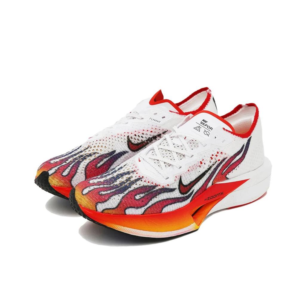 Nike ZoomX VaporFly Next% 3 Ekiden Pack Unisex Sneaker Weiß Habanero-Rot Schwarz HQ3504-100
