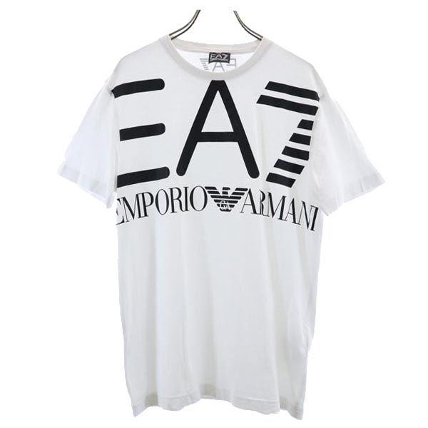 Emporio Armani Tričko s krátkym rukávom s potlačou loga S Biela farba Pánske Použité