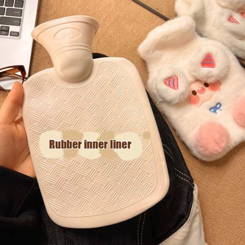 Cute Hot Water Bottles Cartoon Hand Warmers Soft Water-filling Bottle Female