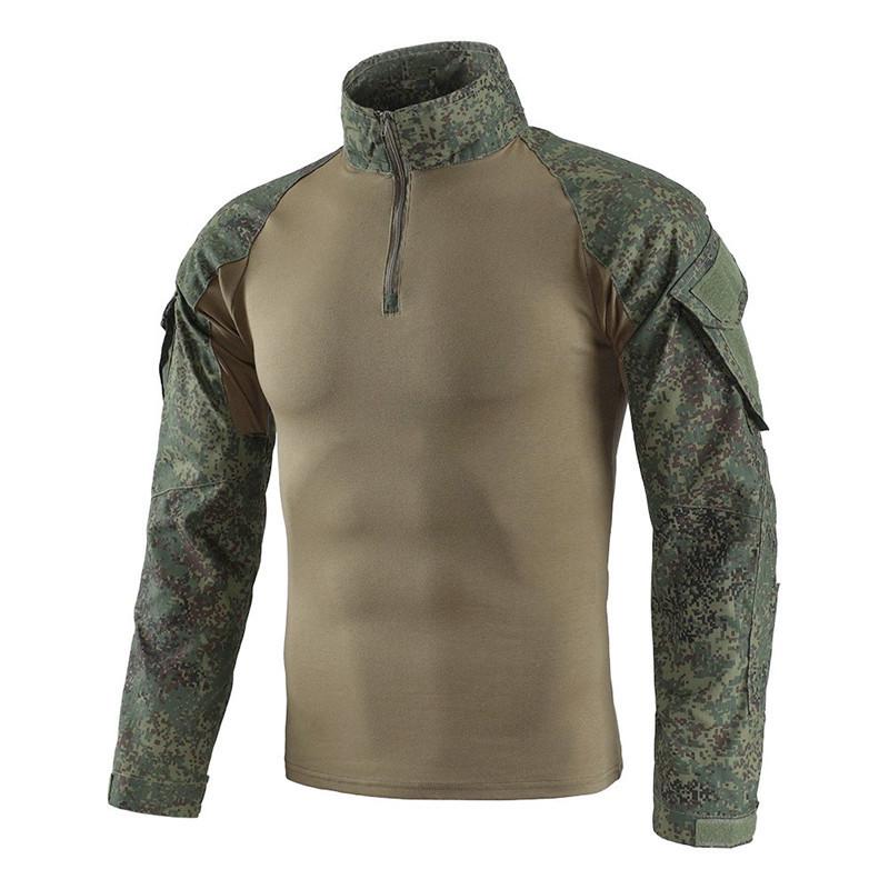 Outdoor Long-sleeved Frog Suit Men's Work Top New Slim Fit Breathable Camouflage Suit