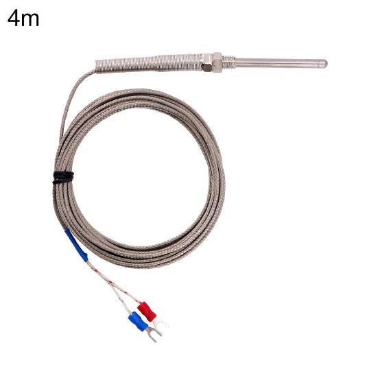 1/2/3/4/5m 50mm Probe K-Type Thermocouple Temperature Sensor Meter M8 Thread