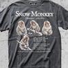 Snow Monkey Shirt, Japanese Macaque Tee, Retro Wildlife Study Shirt, Vintage Japan Nature Graphic Tee, 90s Animal Lover Comfort Colors Gift