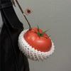 Apple Momo Porte-clés de Sac Tomate Simulée Pomme de Terre Simulée Conception de Niche Créative Pendentif Légume Sac Sac à Dos Accessoires de Décoration