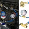 R134a Car Air Conditioner Refrigerant Recharge Kit with Pressure Gauge Professional Vehicle AC Maintenance Tool