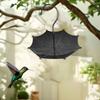 Yard Decorations Bird Feeding Tray Umbrella Design Bird Bath Feeder  Hummingbird