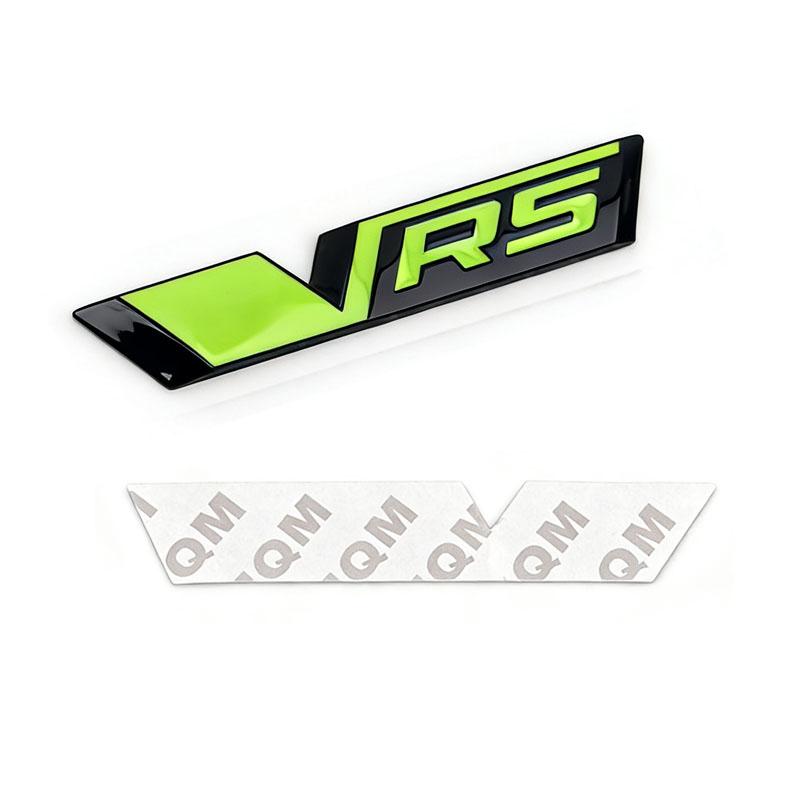 CXUX8 Car 3D Metal Logo Grill Trunk Emblem Badge Sticker Decals For Skoda VRS Octavia 1 2 3 5 Fabia Rapid Superb Kodiaq KAROQ 4x4 YETI