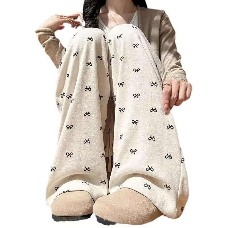 Yamamoto Women's High-Waist Slimming Petite Pants - Spring/Autumn, Straight-Leg Knitted Design