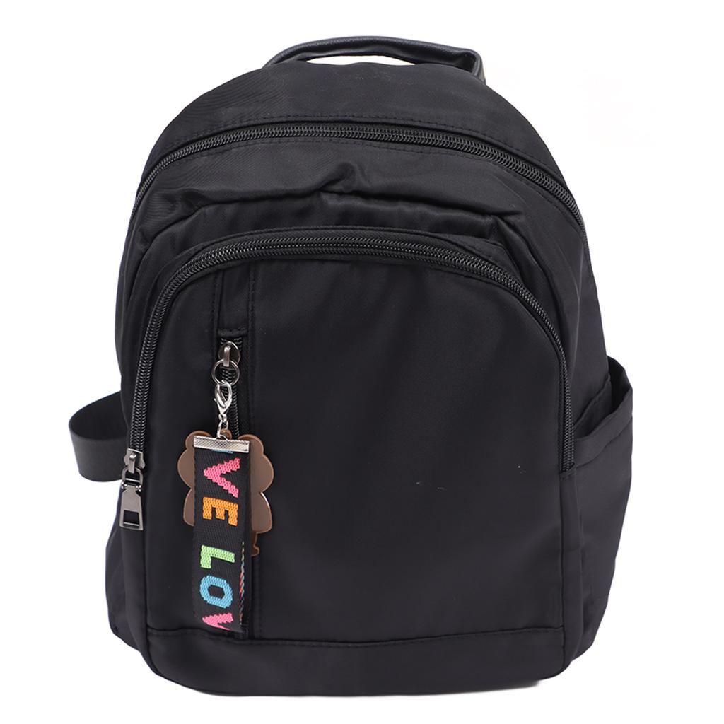 Backpack Purse for Women Waterproof Multi Space Zipper Fashion Double Strap Shoulder Bag Black Free