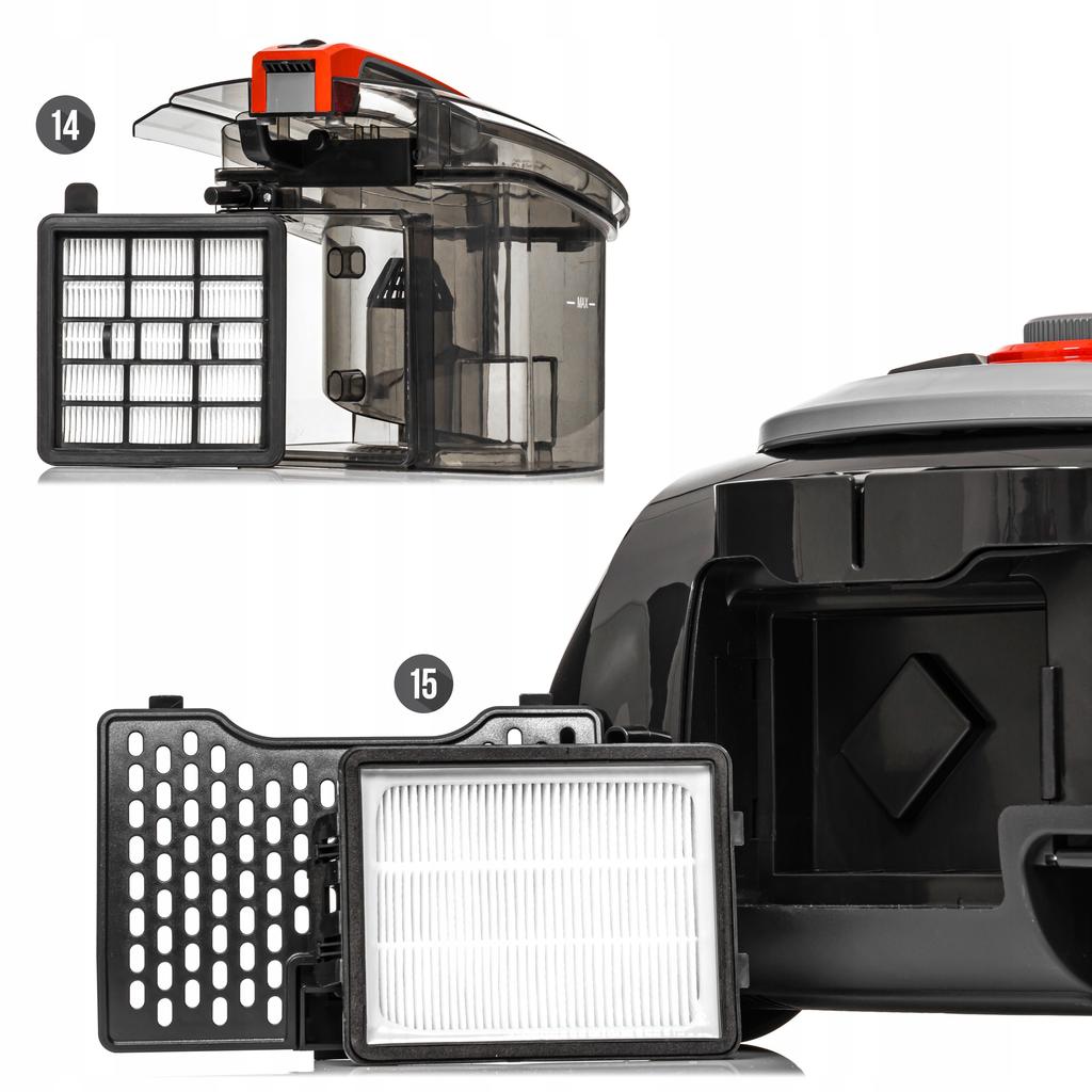 Lehmann Max Typhoon 4000W Cyclonic Vacuum Cleaner Bagless Hepa Filter Silent