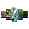 Canyon Sea Thailand Nature Landscape Canvas 5 Piece Five Panel Wall Print Modern Art Poster Home Decor Gift For Him For Her
