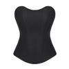 Women Solid Color Sexy Boned Corset Strapless Slimming Shaping Bustier Top