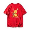 Cartoon Winnie The Pooh Cotton Tshirt Cartoon Piggy Comfortable Skinfriendly Breathable and Trend Short Sleeve Tshirt