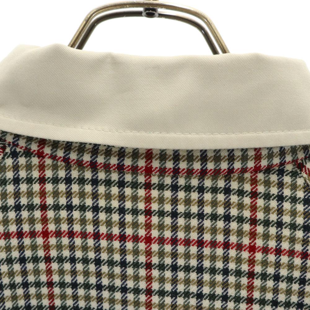 Aquascutum 70s Vintage made in England Check Pattern reversible Stainless collar coat Women Used