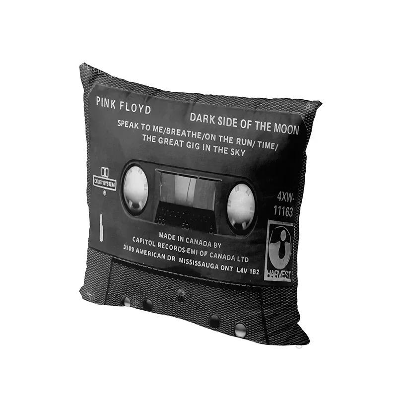 Home Decor Retro 90s Cassette Tape Pattern Pillow Covers Pattern Cushion Cover Suitable for Sofa Bedroom Car Pillow Cover