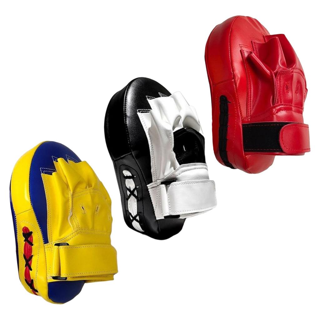 Strike Pad Sanda Coaching Dojo PU Shield Boxing Curved Focus Punching Mitts