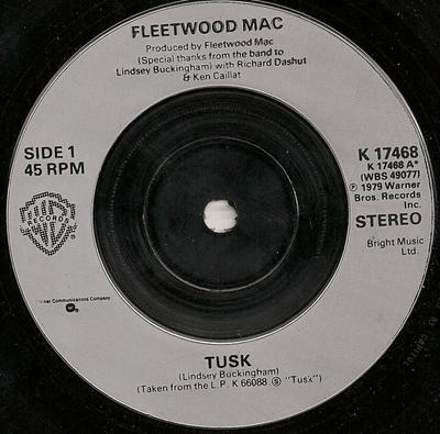 7inch Record FLEETWOOD MAC - Tusk K17468 Warner Bros. Re 1979 UK Rock Used