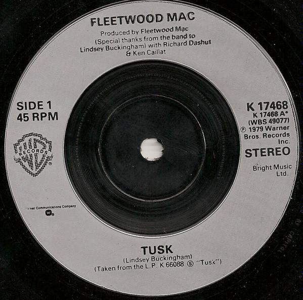 7inch Record FLEETWOOD MAC - Tusk K17468 Warner Bros. Re 1979 UK Rock Used