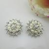 5pcs Metal Rhinestone Buttons Shank for Sewing Wedding Clothing Accessories Pearl Buttons Craft Supplies