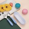 Baby Gadgets Tableware Set Children Cutlery Cartoon Food Feeding Spoon Fork