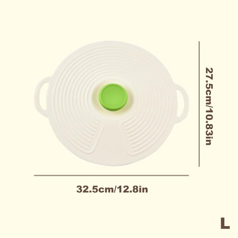 Silicone Fresh-Keeping Lid Anti-Spill Lid Dust-Proof And Leak-Proof Lid Kitchen Gadget Pot Lid Tableware Pot Lid Oil Cover Home