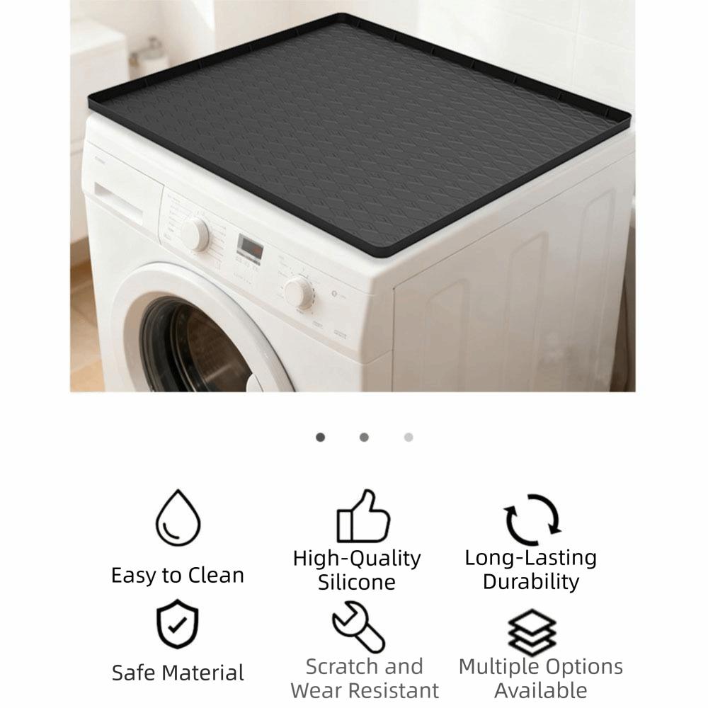 Non-Slip Washer Dryer Top Storage Mat Waterproof Silicone Protective Pad Washers