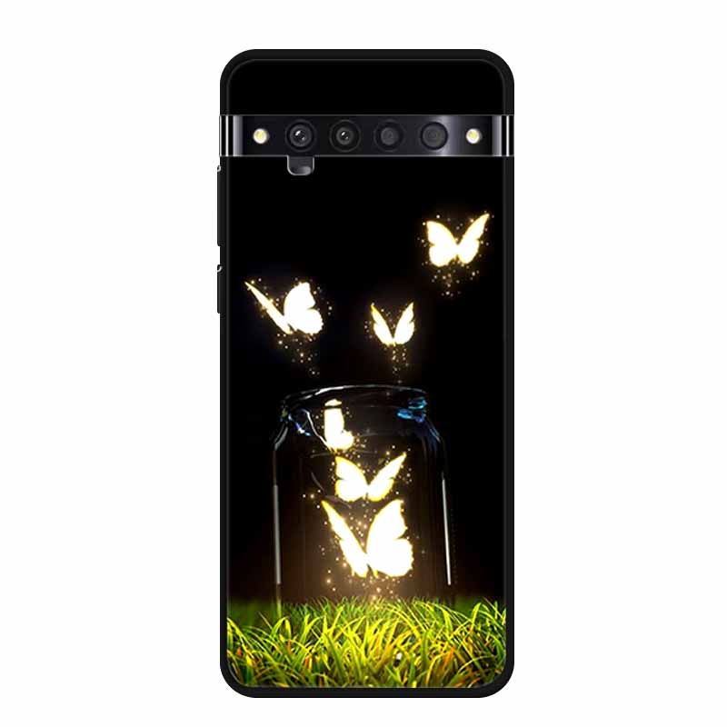 Für TCL 10 Pro Hüllen Weiches TPU Silikon Katze Löwe Rückseitenhüllen für TCL 10 Pro T799B T799H Cover Stoßfest Funda Capa TCL10Pro 6,47"