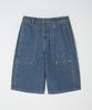 DTHIRTYONE (Woman) Carpenter Denim Bermuda Pants (Bleach Blue)