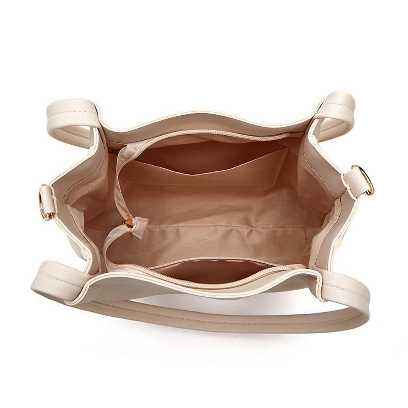 Geanta de umar o singura Geanta de dama din piele moale de capacitate mare Geanta mare Geanta portabila simpla de toamna si iarna