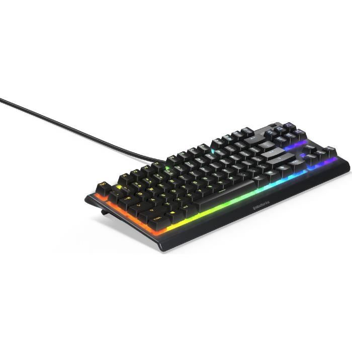 Clavier Gaming - Steelseries - Apex 3 Tkl - Rétroéclairé RGB - Anti-fantôme - Filaire