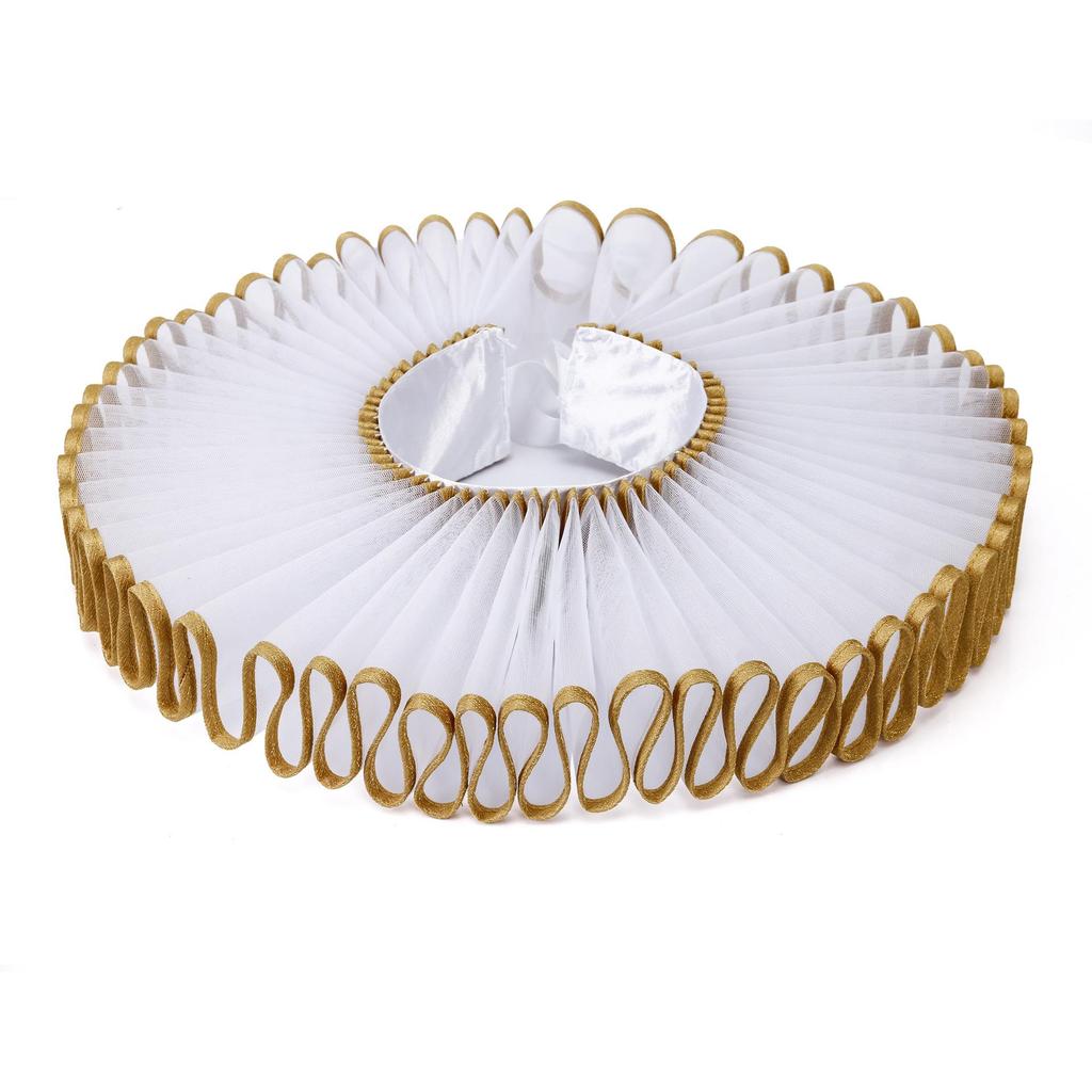 Aristocratic Literary Fake Ruff Collar - Colorful Retro Exaggerated Portrait Prop